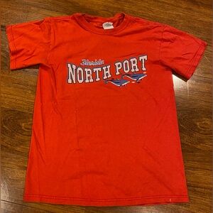 Vintage North Port Florida Mens Red T-Shirt Size S